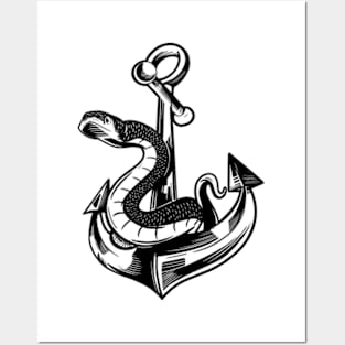 anchor snake Posters and Art